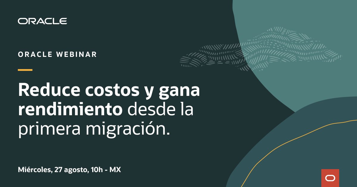 rdufoo's tweet image. Participa y descubre cómo acelerar tu camino a la nube con alto rendimiento, soporte especializado y ahorro. Resuelve tus dudas en vivo con especialistas de Oracle y entiende por qué migrar ahora puede impulsar tu carrera. social.ora.cl/6007fsjrP