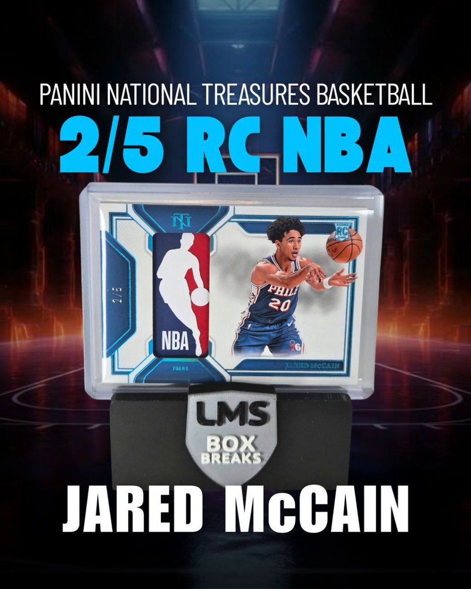 🔥 MONSTER HIT ALERT! 🔥
Panini National Treasures Basketball 🏀
Jared McCain RC Emerald /5 💎
Pulled by @lmsboxbreaksduggie 🚀 just recently on our Fanatics LIVE stream!

Numbered to only 5 copies — this one’s a true gem for the PC or investment stash! 💯

#NationalTreasures