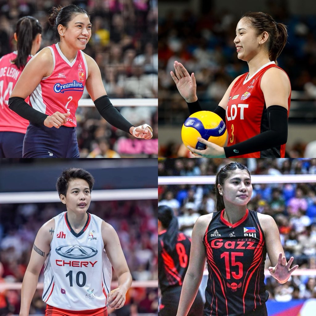 SenyoraNgVball's tweet photo. Grabe yung redemption era ng mga Season 74 girlies.

Alyssa Valdez - Best OH
Myla Pablo - Best OH
Ara Galang - Silver finish with 22pts
Mika Reyes - Finals MVP

#PVLonTour #PVL2025 https://t.co/FlY0sQ1ekC