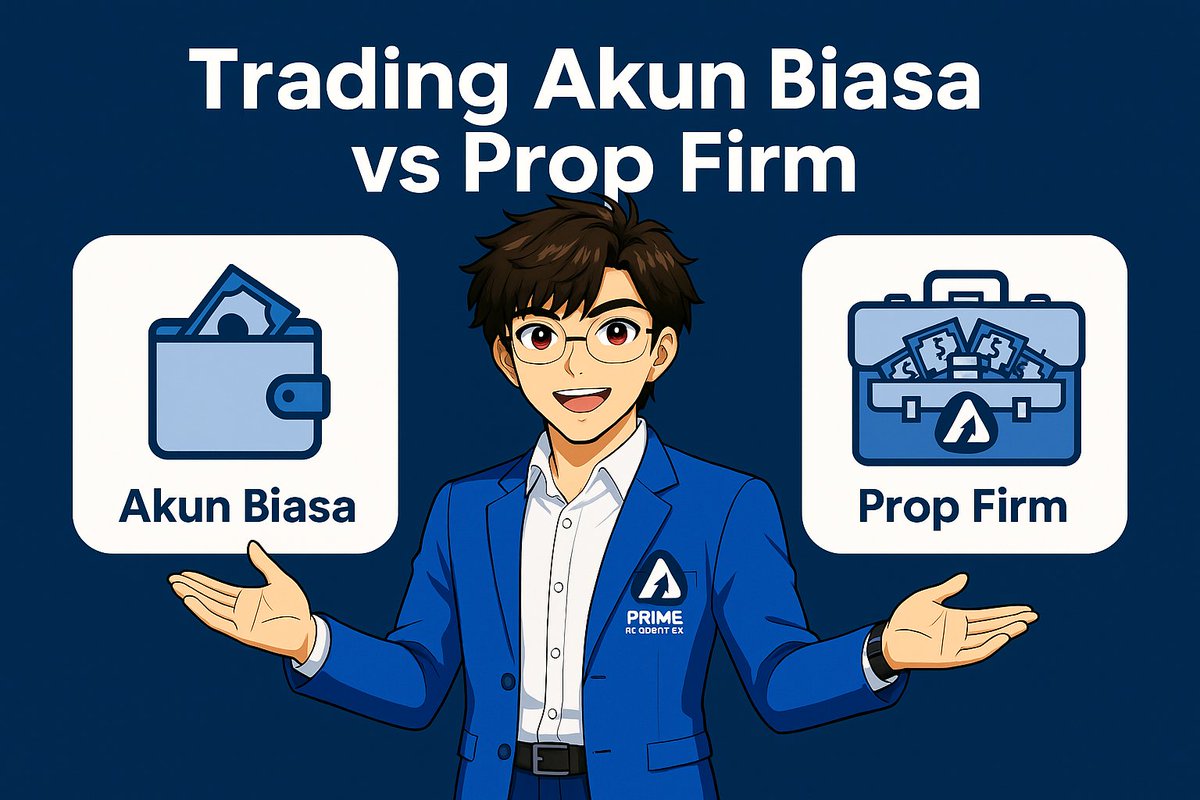 Trading di prop firm itu beda sama trading di akun biasa.

Kalau di akun biasa → modal dari kantong sendiri 💸
Kalau di prop firm → modal dipinjemin perusahaan 💼

Bedanya apa aja? Yuk bahas santai 👇