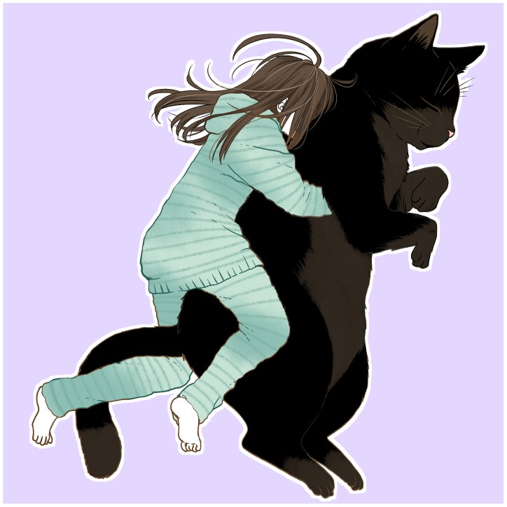 「#黒猫感謝の日 #デキ猫」|山田ヒツジ🐑デキる猫は今日も憂鬱のイラスト