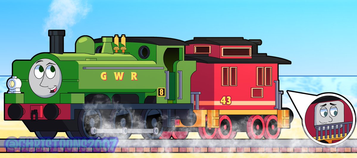 ChrisToons2007's tweet image. He does things the great western way, but this time he’ll make an exception ❤️💚

#ThomasTheTankEngine #ThomasAndFriends #ThomasAndFriendsFannart