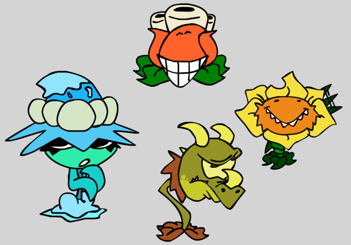 Ice_DudeMan's tweet image. various pvz 2 plants I drew in the morning when I couldn&apos;t go back to sleep (including 2c)

#pvzart #pvz #pvzart