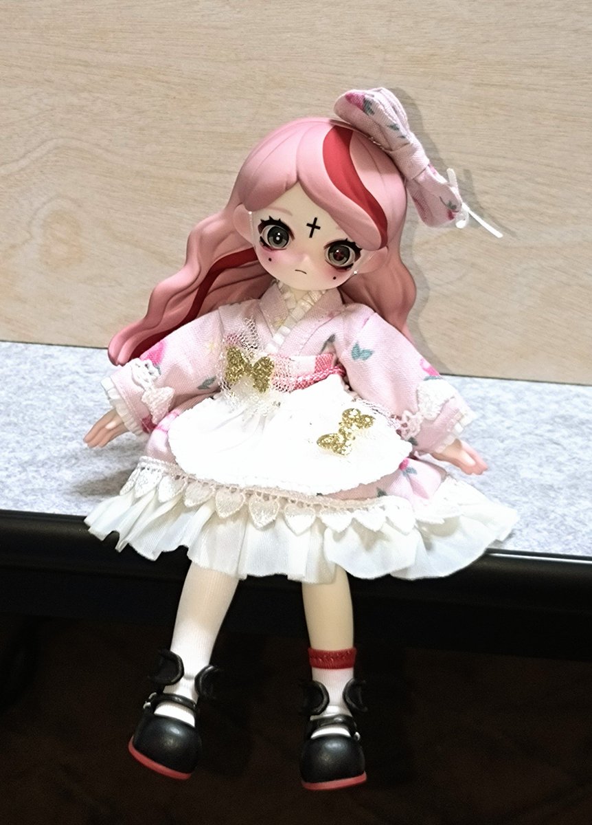 Pochicoさん【<a href="/pochico_ppp/">Pochico🐰</a> 】の和風ロリータをお迎えしました✨✨
狙っていたピンクをお迎えできてHappy🥰

着てほしい子はまだうちにいないので、届きたてほやほやの公主ちゃんに💖
めちゃかわいい〜！！アイテム全部乗せしちゃった☺️

#ぽちこもの