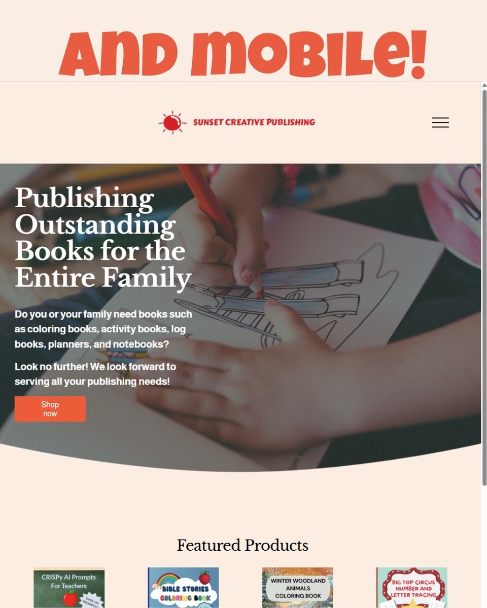 SunsetCreativeP's tweet image. Our site just got a style upgrade 👀 Come critique us 👉 susetcreativepublishing.com
#WebsiteRefresh #Website