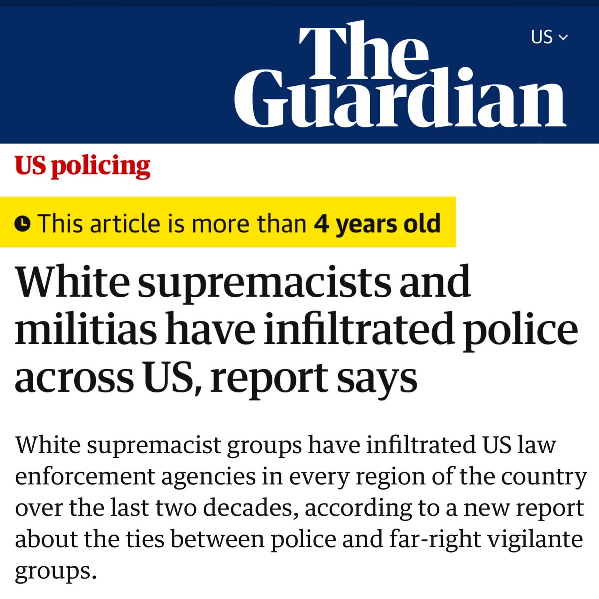 DarrigoMelanie's tweet photo. Gentle reminder of why the police never stop white supremacist groups and Nazis from marching through our streets, but break out the riot gear when people protest immigrants being abducted by masked, armed men. https://t.co/Hs5xMGANPa