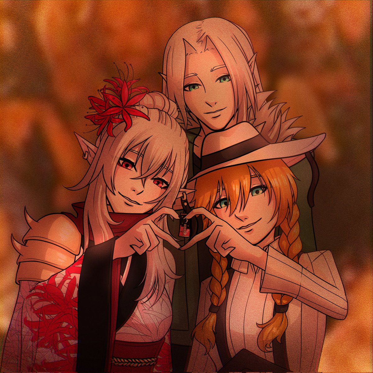 My friends and I were at a concert together and we took a picture. ♪ヽ(´▽｀)/