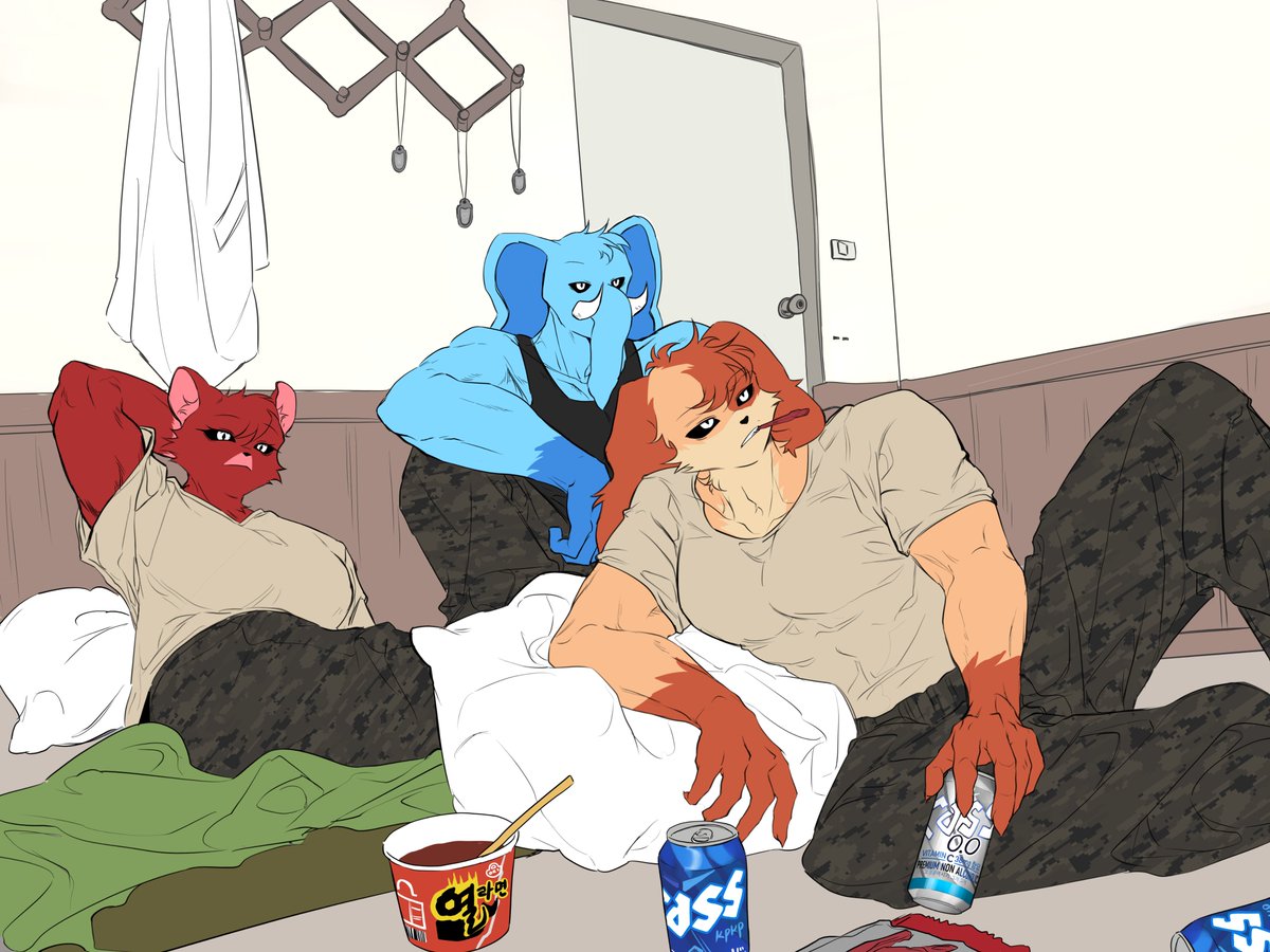 #TacticalAU   

간부들 휴식타임