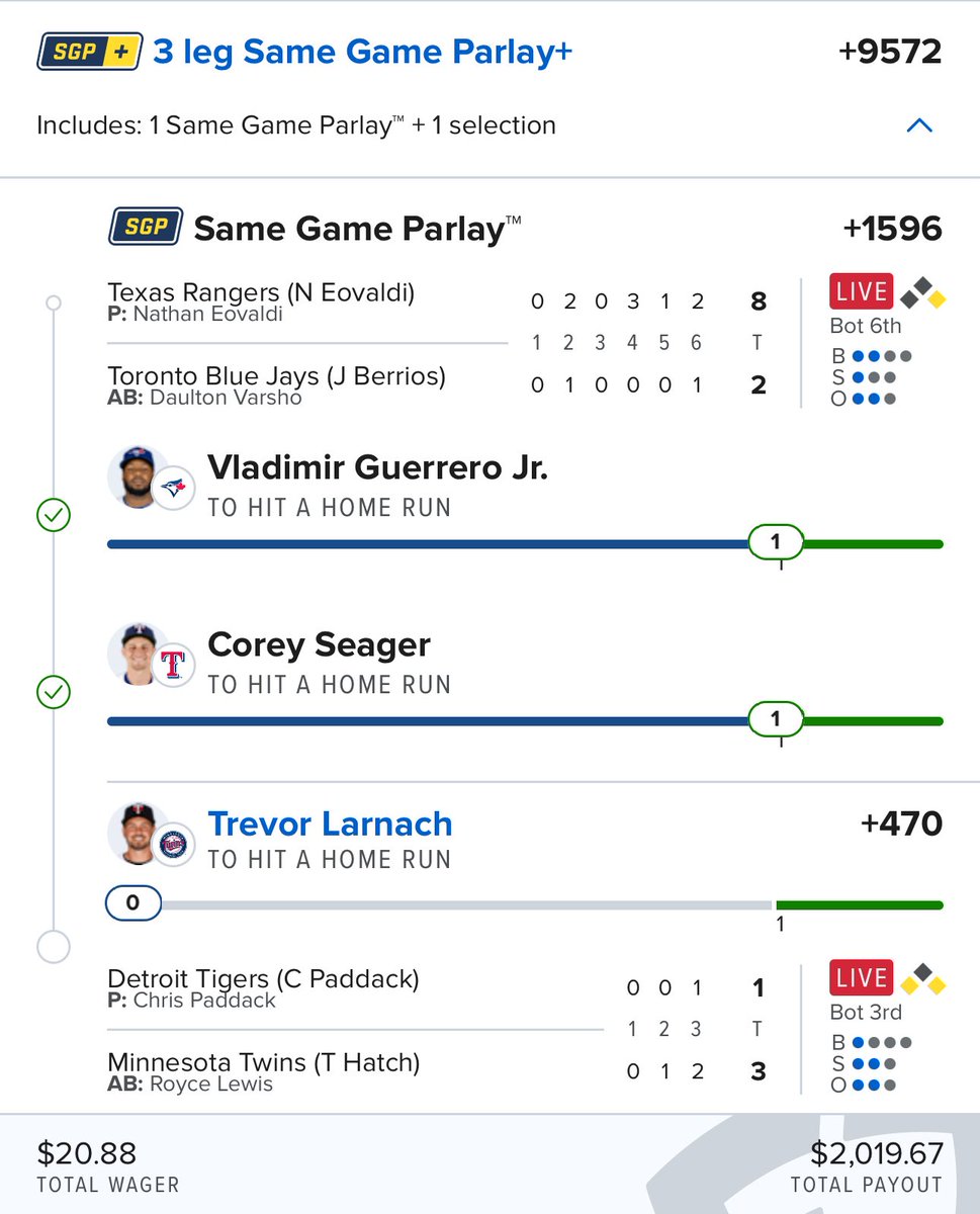 HERE WE GO!!! 

If Trevor Larnach goes yard, I’ll giveaway $50 to 5 people who like this post!! 🍀