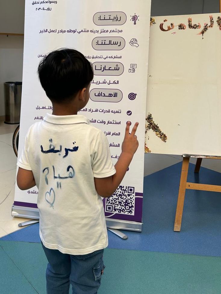 nmamakkyah's tweet photo. بالتعاون مع فرع جمعية الأطفال ذوي الإعاقة  @CWDA_SA نفّذ فريق @Hiam_Team التابع لـ #نماء_المكية_للسقاية_والرفادة مبادرة نوعية: "ريشة طفل"  والتي تستمر لمدة أسبوع ابتداءً من اليوم الأحد ١٧ اغسطس بمشاركة يومية لـ (5) متطوعـ/ـه  واستفادة (20)طفلًا. https://t.co/EddOICy92z
