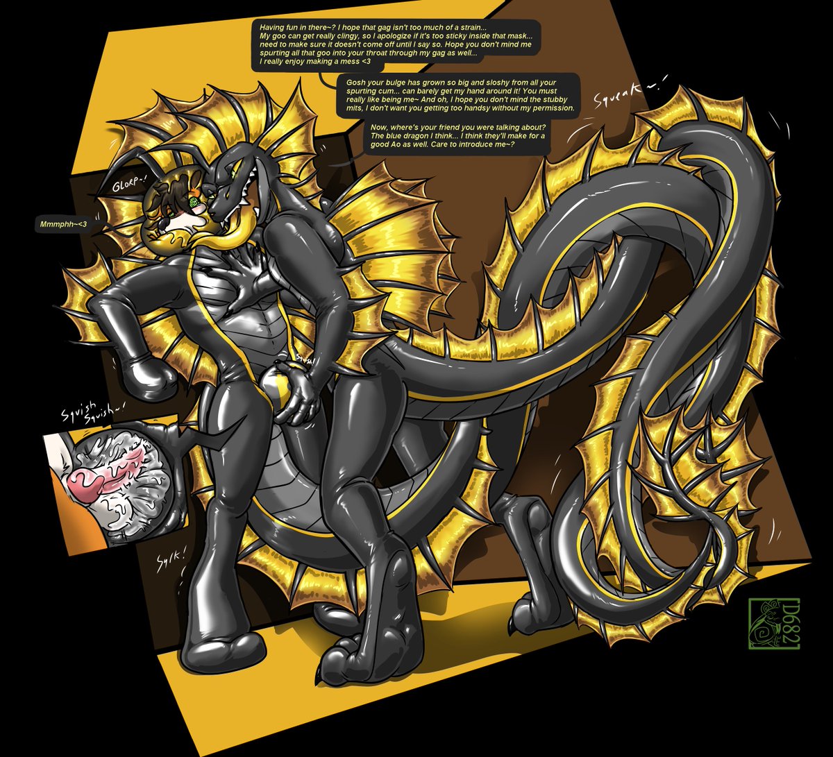 D682 (@artrdind682) on Twitter photo for <a href="/hypnAo/">Squeaky Swirly Dragon</a> we have their dragon Ao squeezing a friend into a gooey suit of themselves, clutching their compact bulge tightly with the intention of having them "seal the deal" and embrace their new form as another Ao clone <3
The Aopocalypse is upon us.... any volunteers~? for <a href="/hypnAo/">Squeaky Swirly Dragon</a> we have their dragon Ao squeezing a friend into a gooey suit of themselves, clutching their compact bulge tightly with the intention of having them "seal the deal" and embrace their new form as another Ao clone <3
The Aopocalypse is upon us.... any volunteers~?