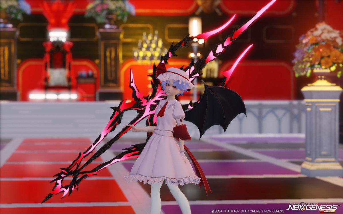 U_N_NUE's tweet photo. レミリア再現ちょっと再調整
アニマティクス割といいですね
#PSO2NGS_SS https://t.co/fvB9XavVAb