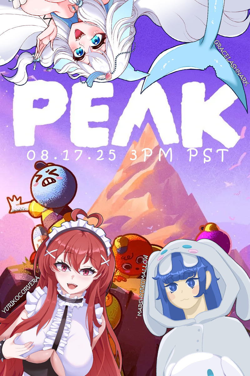 Today we have a PEEAAAKKKK collab with the bootyful <a href="/YurikoCorvera/">❤️Yuriko🖤</a> and <a href="/MarshyUWUMallow/">Marshy</a> clearly we will beat the game no problem so you all can get pointers from us, trust!

⏰ Today 3pm PST //5pm CST // 6pm EST