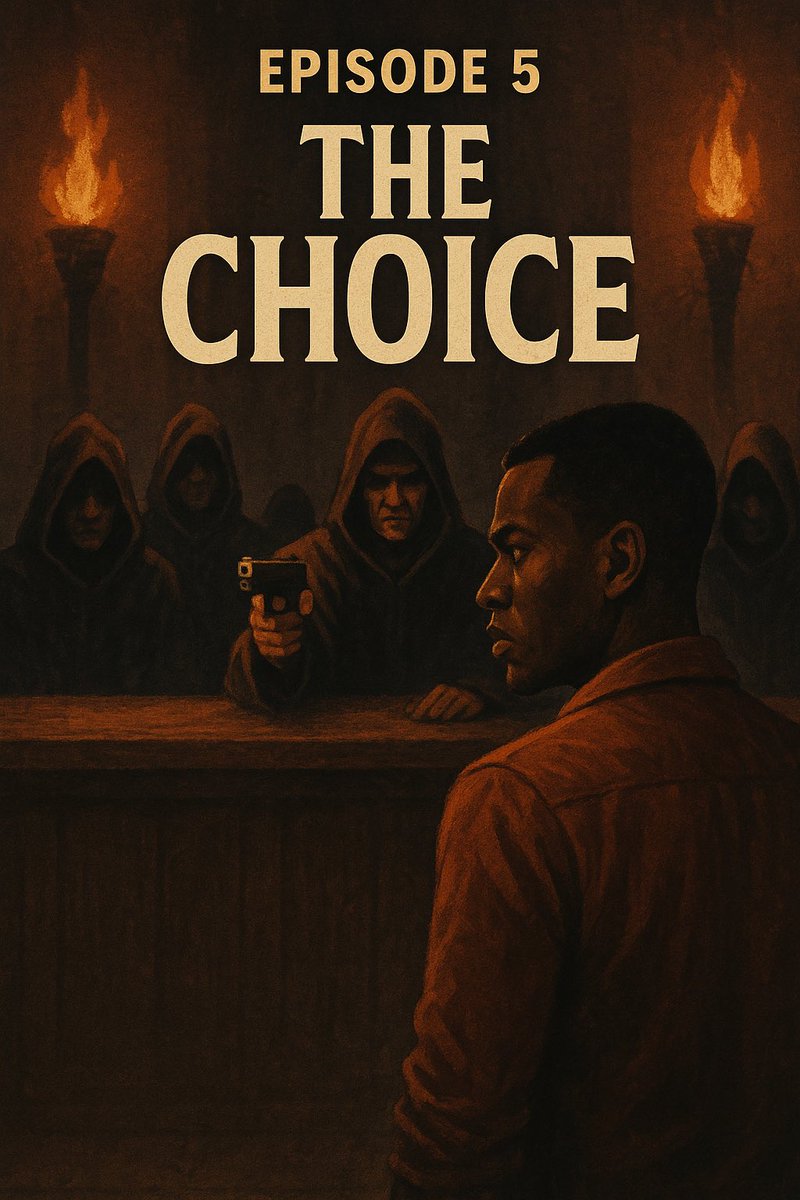 the__oladele's tweet image. EPISODE 5 — “The Choice” (💼The Briefcase in Dakar)

Dawn crept like a thief over Ngor’s cliffs. The torches burned low. Kwame stood in the stone hall, eyes on the black-robed woman.
#AfricanThriller #StoryThread #TheBriefcaseinDakar 🧵