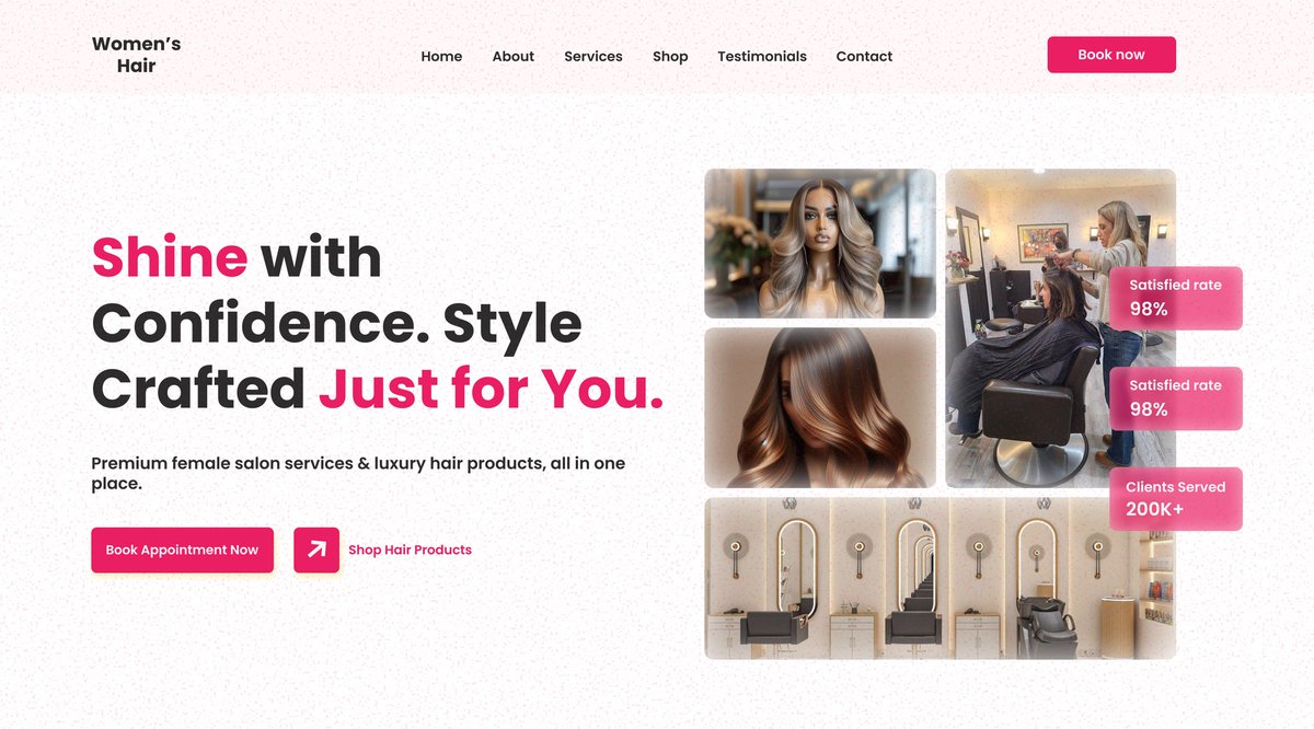 SkyezKreative's tweet image. Design done ✅ 

Just wrapped up this Hair &amp;amp; Beauty Hero Section ✨

Would love your thoughts 👇

#UIUX #FigmaDesign #Dribbble #Behance #HairCare