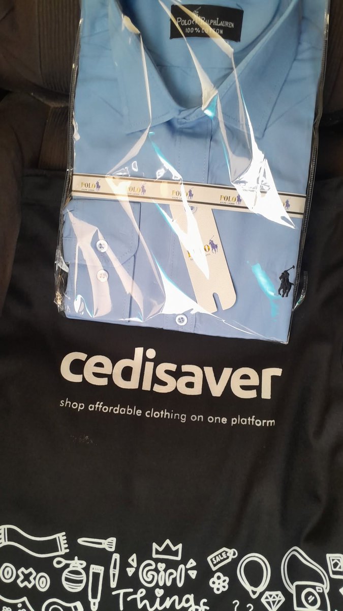 Mind you, the shirt in the quoted tweet is different from this. Costs GHS 145, easier to iron, and a 65% polyester, 35% cotton mix. Lighter and ideal for the office and professional settings