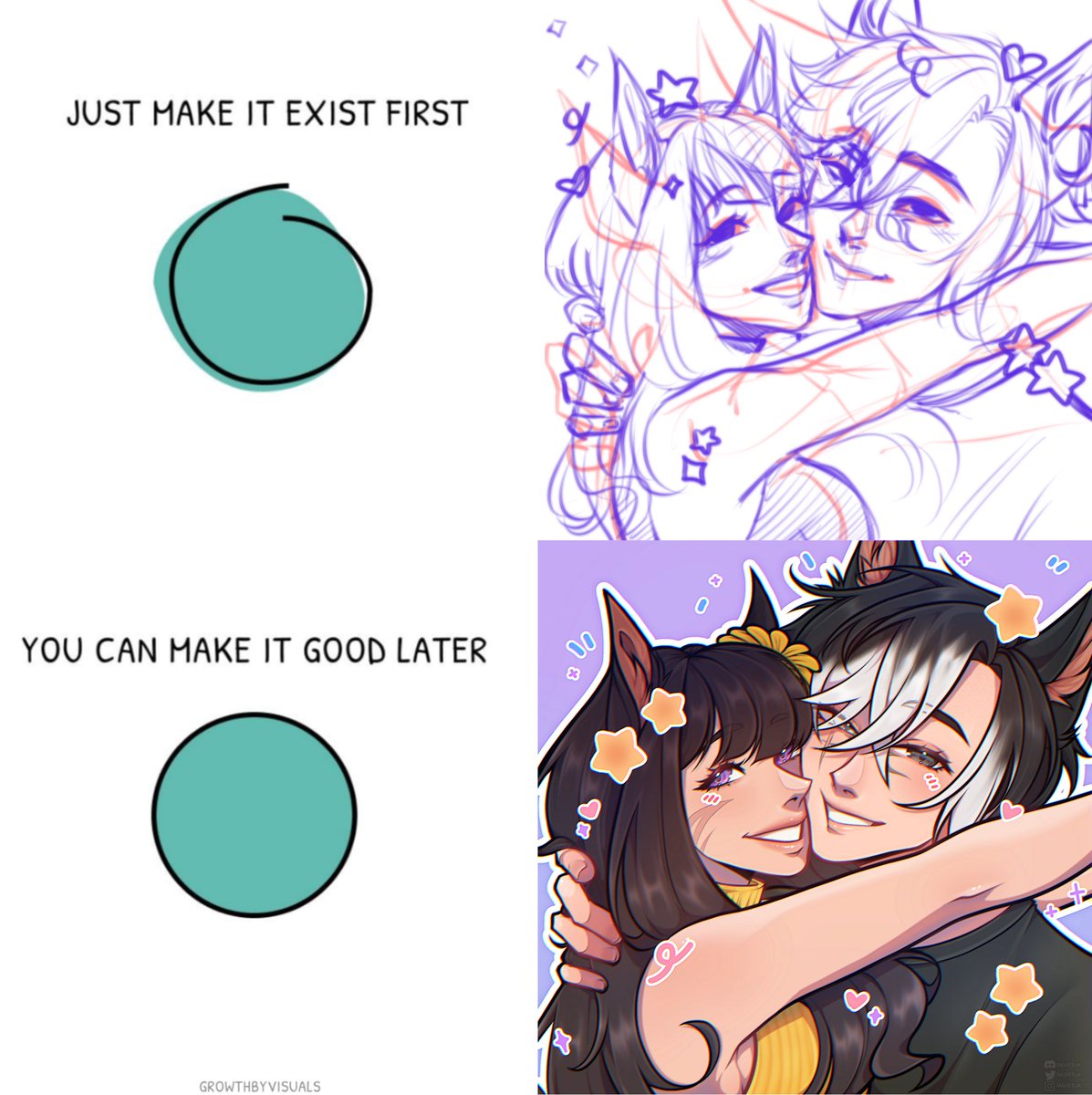 Just make it exist first, you can make it good later ✨ ⭐️