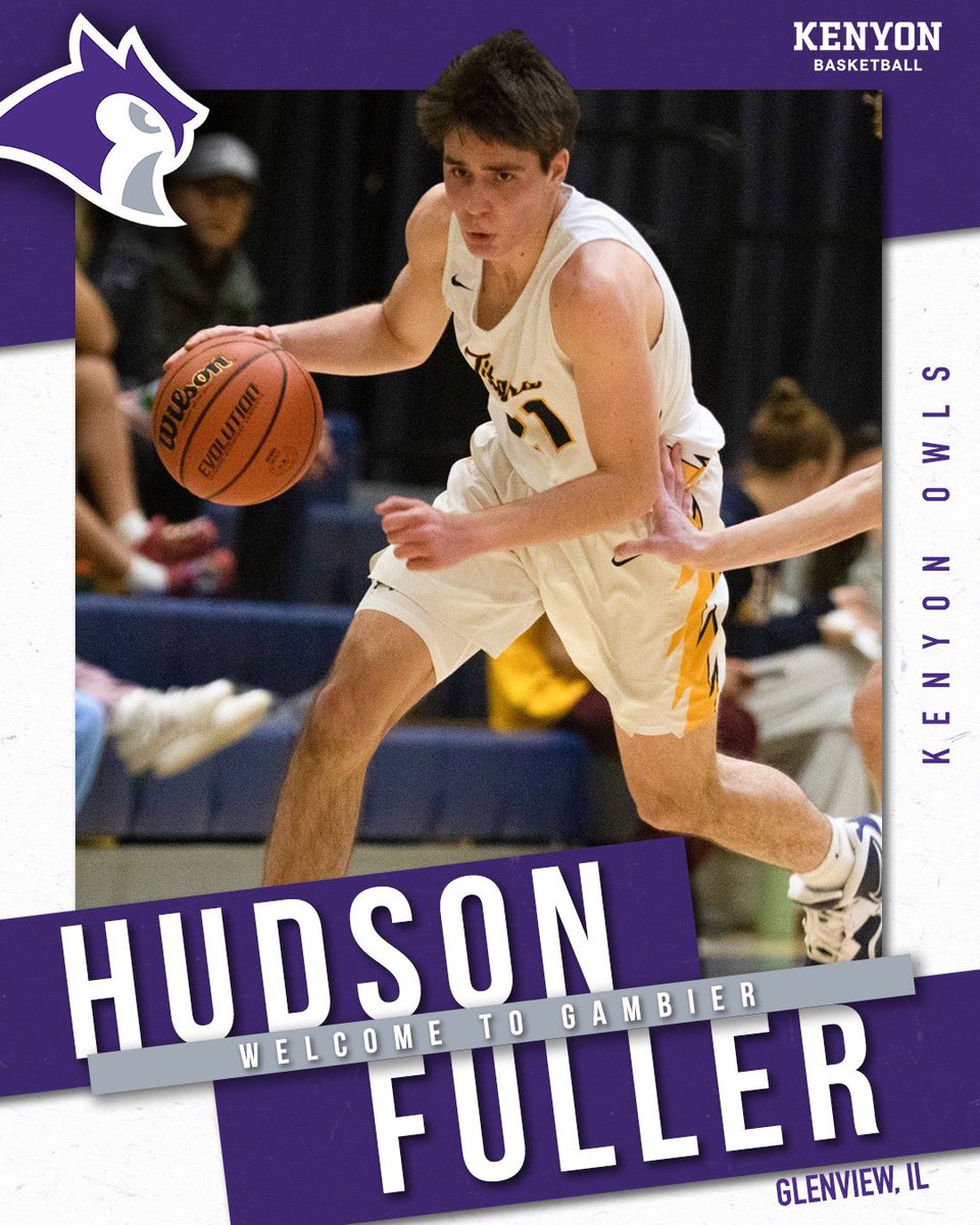 Kenyon Men’s Basketball (@kenyon_mbb) on Twitter photo Always great to add another Midwesterner to the roster. Coming to us from <a href="/TitanBoysHoops/">Glenbrook South Boys Basketball</a> <a href="/Hudsonfuller25/">Hudson Fuller</a>! Always great to add another Midwesterner to the roster. Coming to us from <a href="/TitanBoysHoops/">Glenbrook South Boys Basketball</a> <a href="/Hudsonfuller25/">Hudson Fuller</a>!