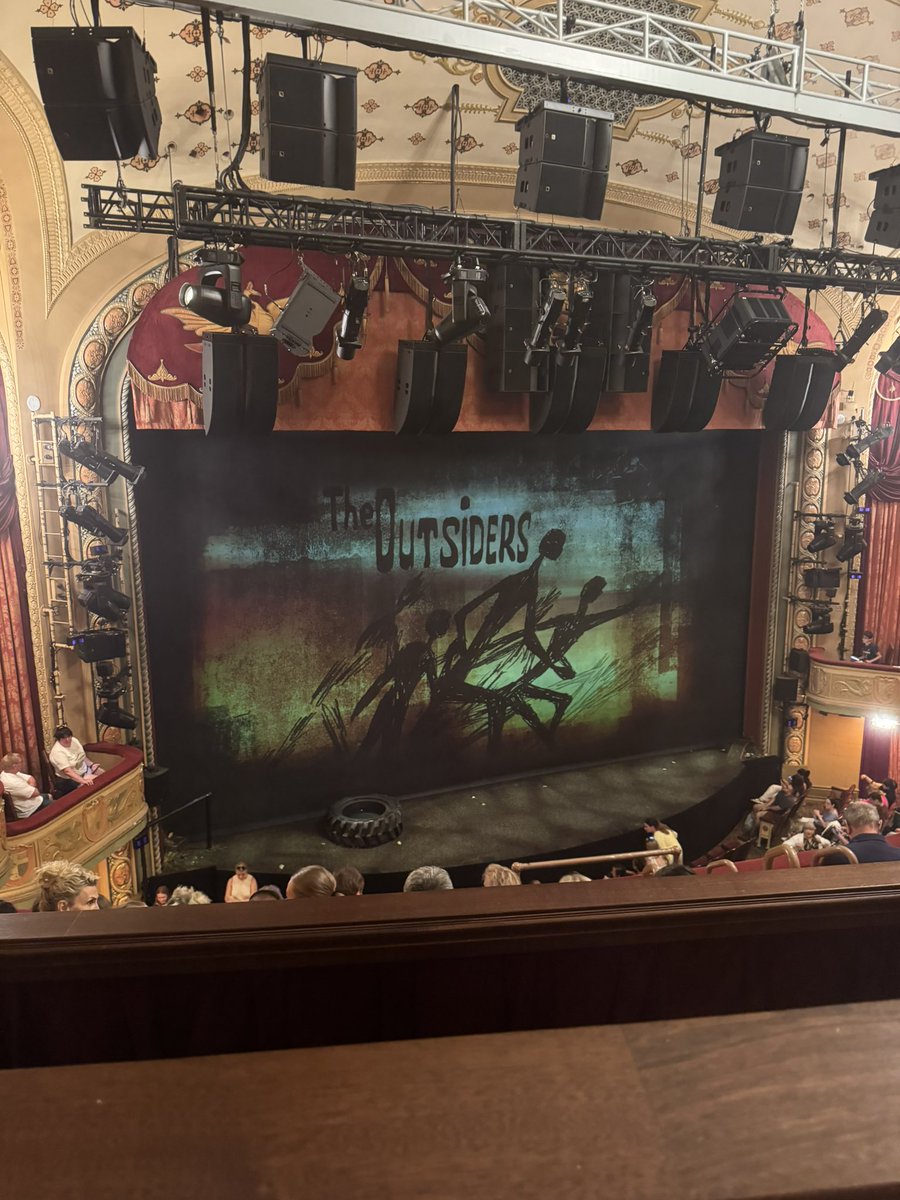 Ready to watch (2x in two months) the best show on Broadway. #theoutsiders #staygold