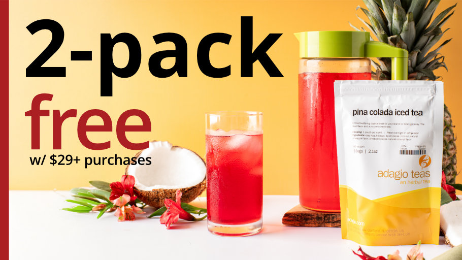 🎶 If you like Piña Coladas...

You’ll love this iced tea version. Tropical, caffeine-free, and FREE with your $29+ order! 🍍🥥

adagio.com