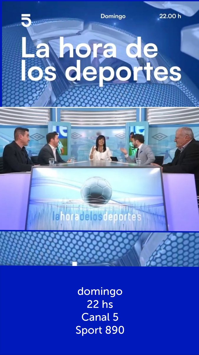 🅻🅰 🅷🅾🆁🅰 🅳🅴 🅻🅾🆂 🅳🅴🅿🅾🆁🆃🅴🆂 es a las 22!!! Vos ya lo sabés, por <a href="/canal5uruguay/">Canal 5 Uruguay</a> y @sport890ok 
👉🏼 𝕖Ⓝ ᵛⓘｖ𝑜