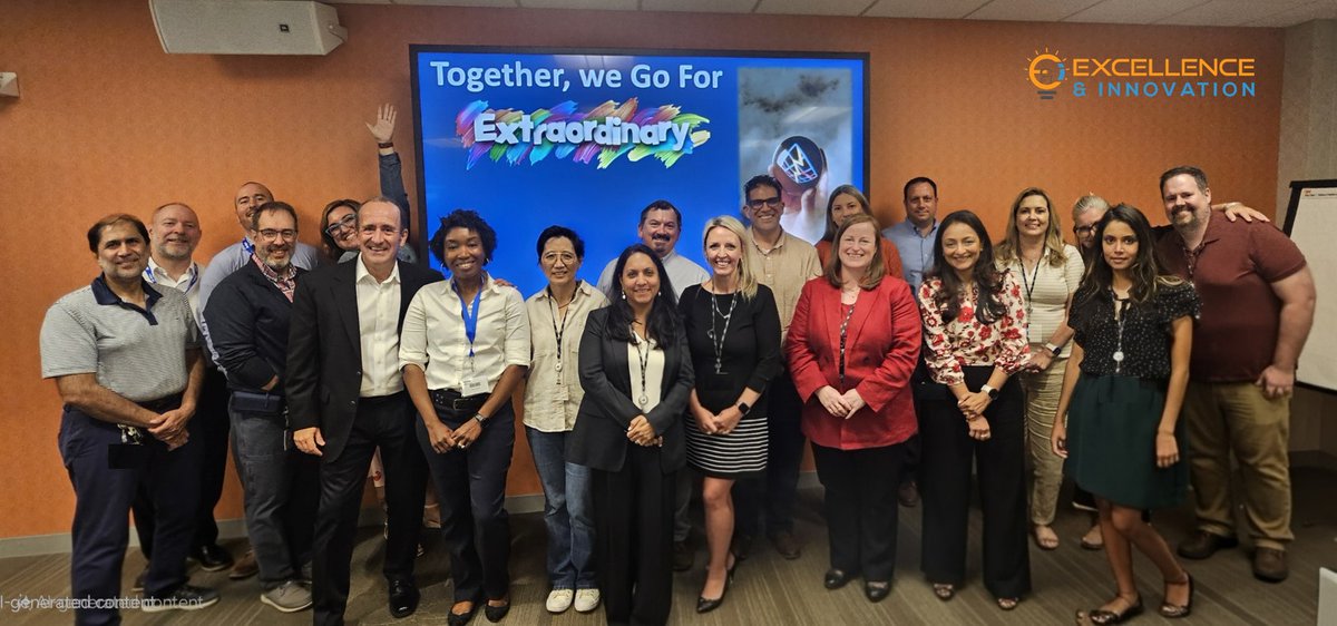 Excel_Innovate's tweet image. Breaking silos → building value. Inspired by cross-industry leaders at Excellence &amp;amp; Innovation Week in Philadelphia. Courage to engage resistance. Discipline to turn ideas into action. Leadership that makes collaboration the default. Together, we Go For Extraordinary.