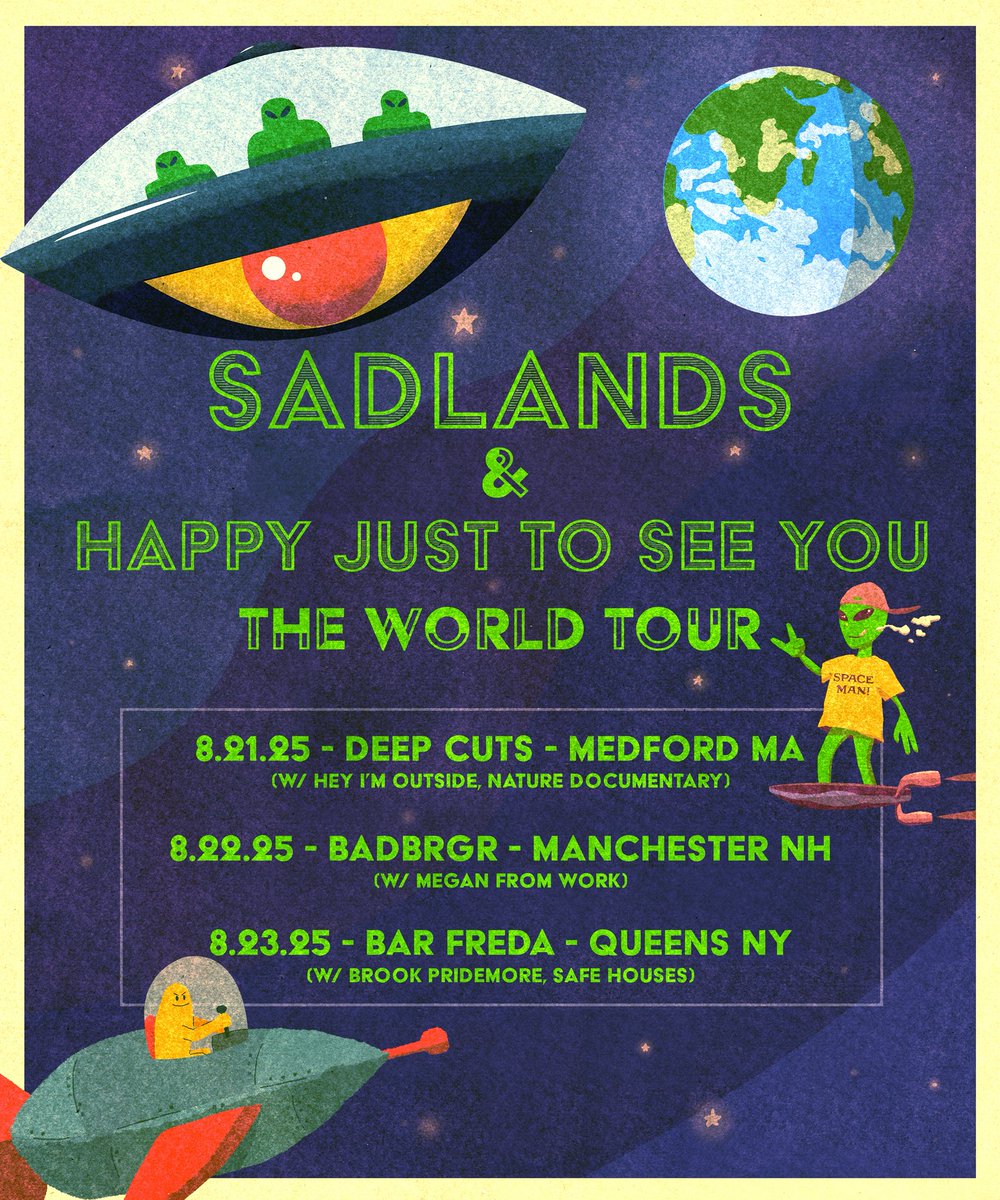 Weekender with Sadlands begins Thursday at <a href="/DeepCutsRocks/">Deep Cuts</a> !!!!