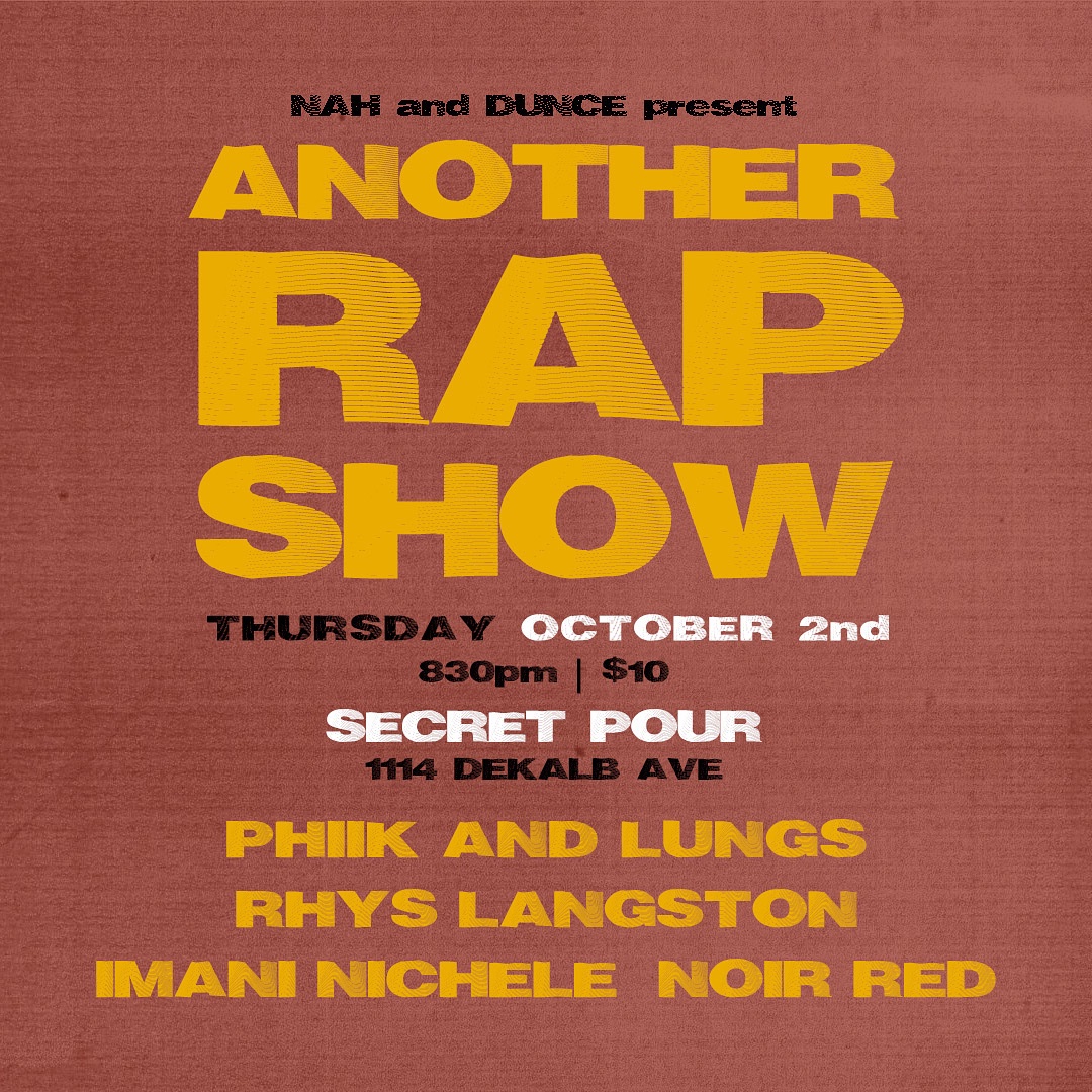 NAHreally (@_nahreally_) on Twitter photo me and <a href="/Duncecap_/">DUNCE // 🎶+🎥 // The Need to Know</a> are back with the 14th ANOTHER RAP SHOW on October 2nd featuring <a href="/phiik_/">CARROT SEASON!</a> & <a href="/big_dead_lung/">Lungs//Lonesword</a> + <a href="/rhyslangston/">Rhys Langston, polite force of nature</a> + <a href="/maniduhmixer/">MERRY&RUE✨🎭</a> + Noir Red … mark your calendar me and <a href="/Duncecap_/">DUNCE // 🎶+🎥 // The Need to Know</a> are back with the 14th ANOTHER RAP SHOW on October 2nd featuring <a href="/phiik_/">CARROT SEASON!</a> & <a href="/big_dead_lung/">Lungs//Lonesword</a> + <a href="/rhyslangston/">Rhys Langston, polite force of nature</a> + <a href="/maniduhmixer/">MERRY&RUE✨🎭</a> + Noir Red … mark your calendar