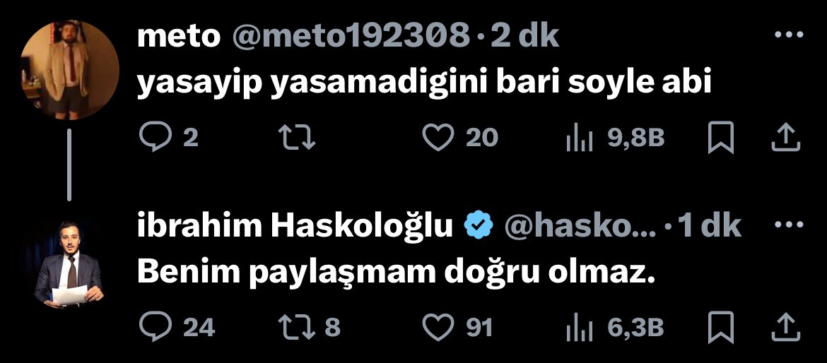 elim ayağım titriyor bu nasıl birgün yalan olsun kalk yayın aç yalandı de molur jrokez