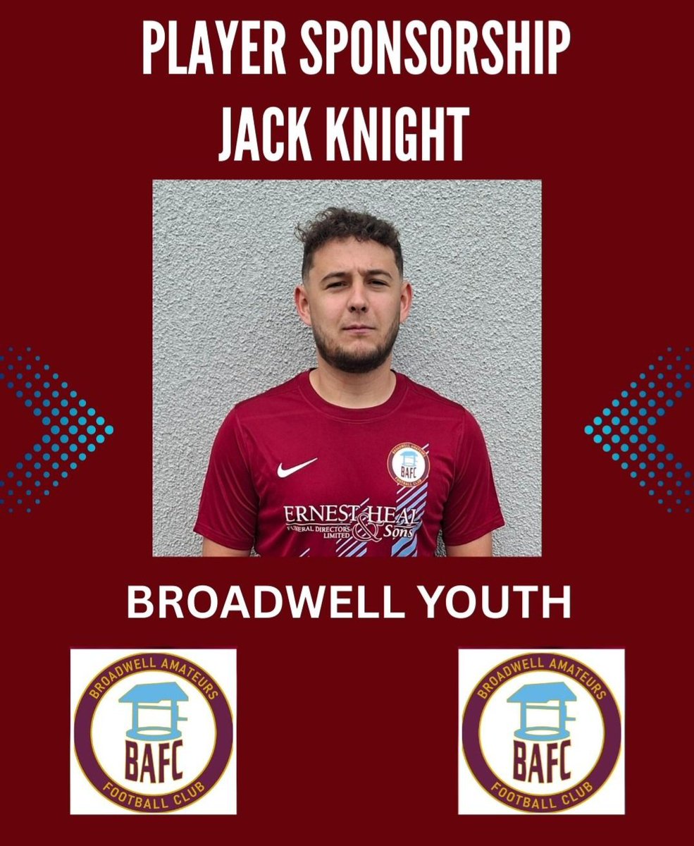 🟣🔵 PLAYER SPONSORSHIP 🔵🟣

THANK YOU ALL 👏👏

<a href="/Brain28Dan/">Dan Brain</a> 
Sponsored by <a href="/Mattfoxwell1/">Matt foxwell</a> of Foxwell Contracting

<a href="/KrisBurnard/">Kristian Burnard</a> Sponsored by <a href="/chrisbrain12/">Chris Brain</a> <a href="/PaulineBrain1/">Pauline Brain</a>

<a href="/ACR495/">Aidan</a> Sponsored by <a href="/GaryHurcombe/">Gary Hurcombe</a>
and The Wednesday Morning Crew 

<a href="/Jacko100215/">Jack knight</a> Sponsored by <a href="/BroadwellYouth/">Broadwell Youth AFC</a>