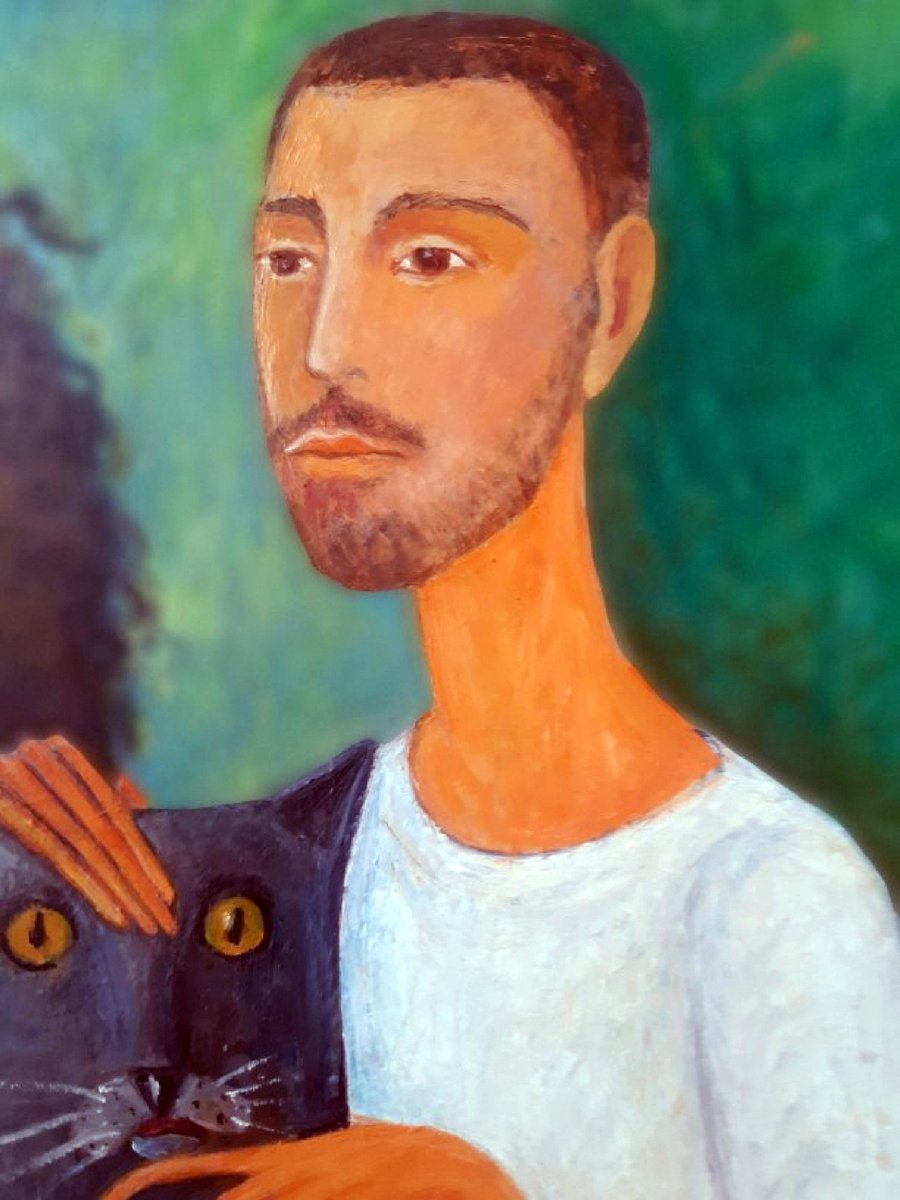 JoseArtGallery's tweet photo. Costa and friends, Zakir Ahmedov (Azerbaijan), 2025, oil, canvas.  

#ContemporaryArt #Painting #ArtGallery #JoseArtGallery #CuratedArt

https://t.co/ZQS2K5IsMD https://t.co/Zd03eVov6N