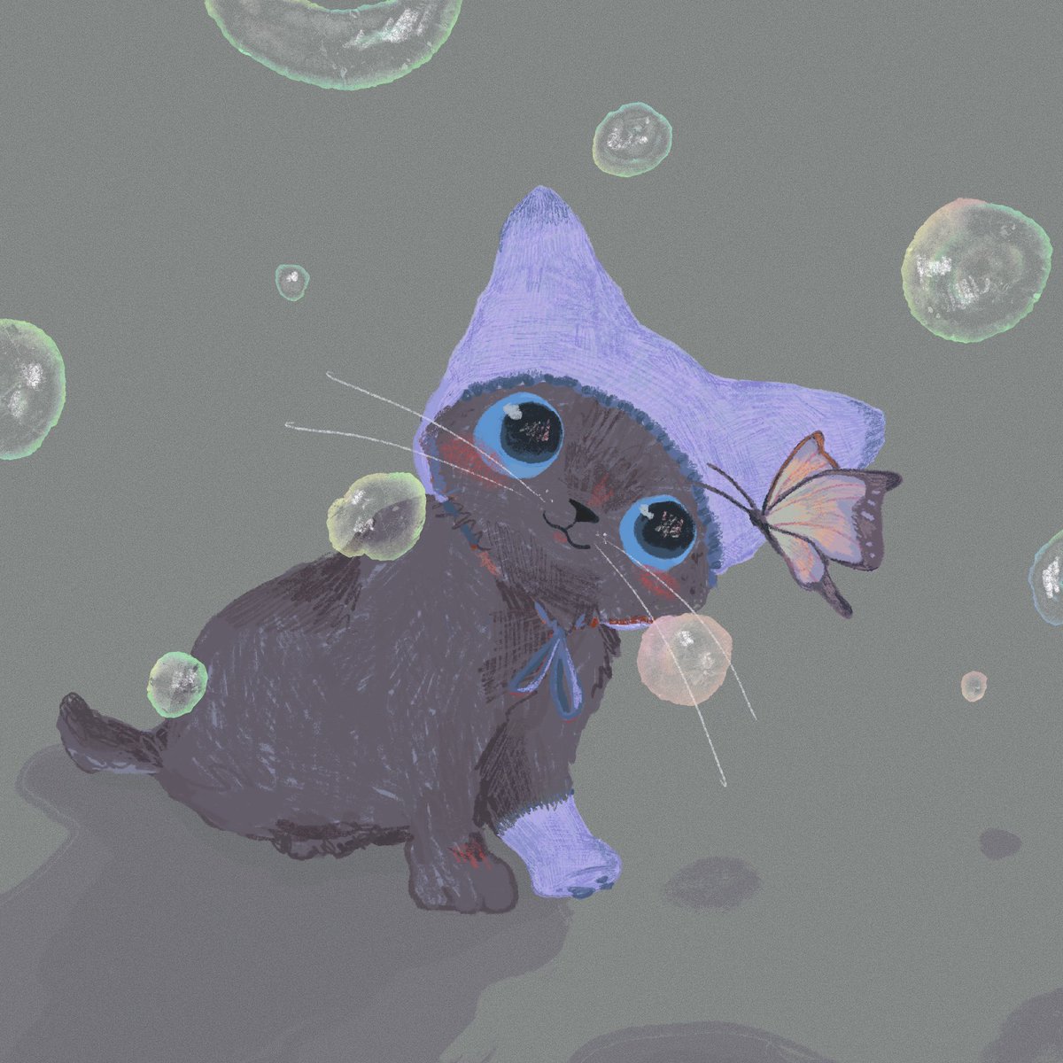 【絵画】『茶トラとひまわり』ねこイラストレーターあきみ 絵画】『茶トラとひまわり』ねこイラストレーターあきみ 原画