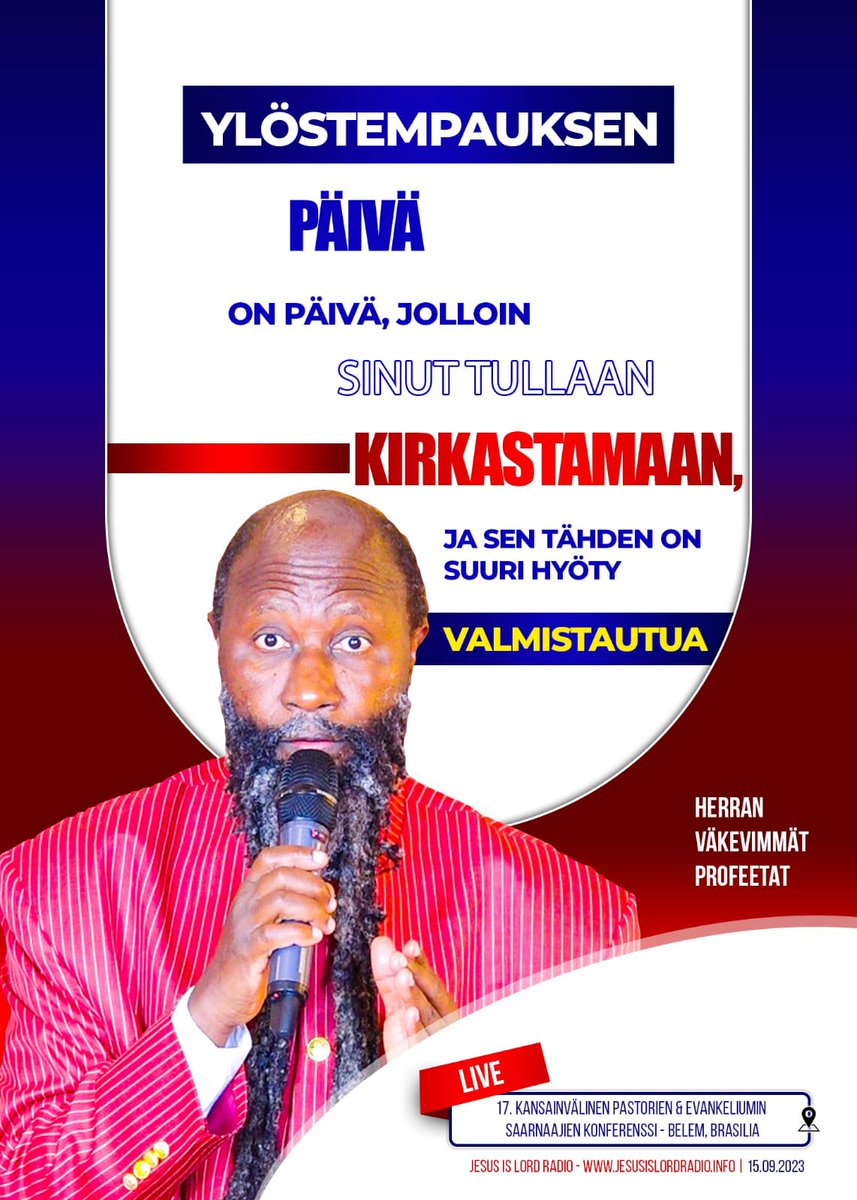 #TheHourofWatchfulness
Sinun tulisi olla valmistautunut joka hetki, jotta kun HERRAN PÄIVÄ koittaa, se ei yllätä sinua.

Sinun tulisi elää elämääsi tiedostaen, että MESSIAS voi tulla minä tahansa hetkenä.

”Valvokaa siis joka aika ja rukoilkaa, että saisitte voimaa paetaksenne