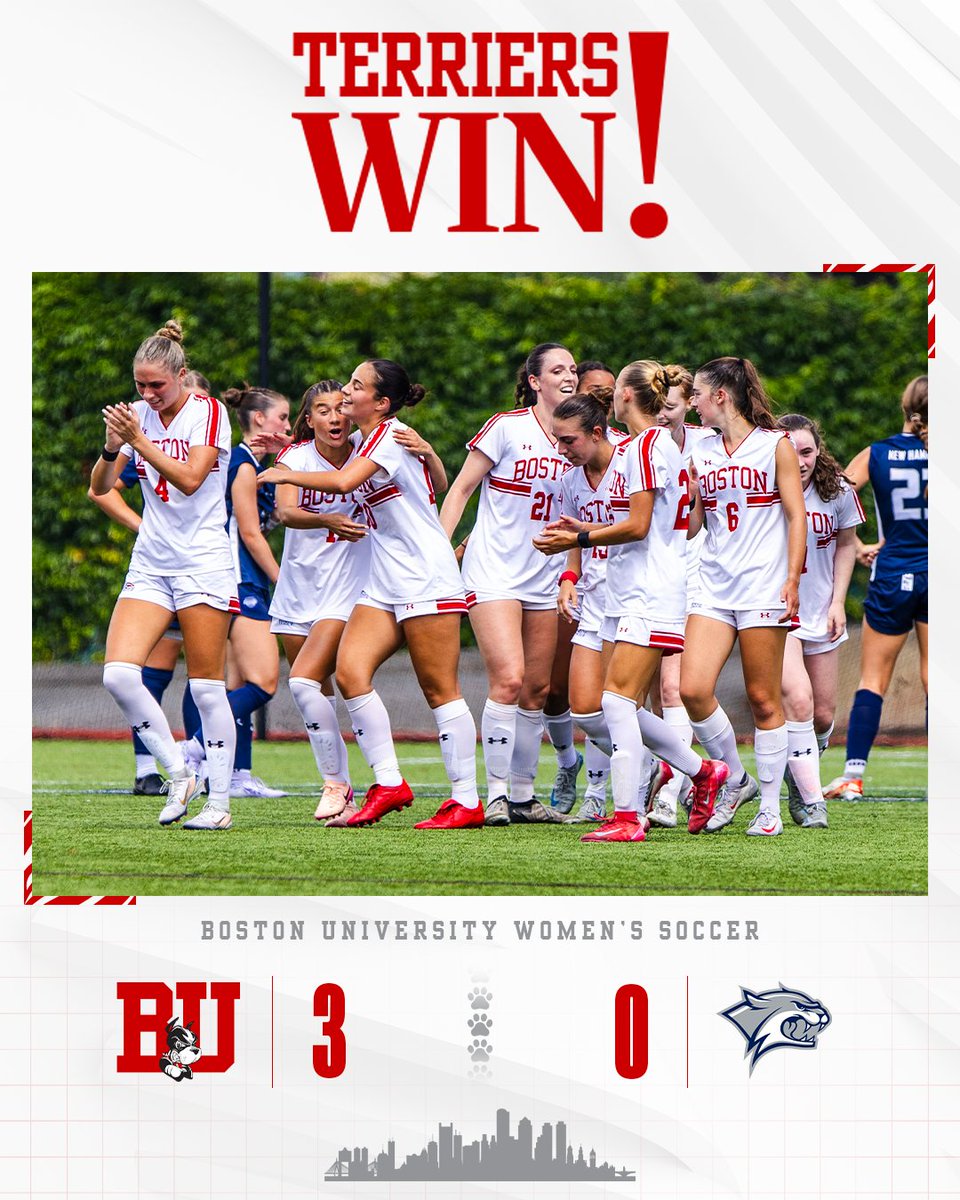 You love to see it!!! #GoBU 

⚽️ Prouty 31'
⚽️ Osterman 35'
⚽️ UNH own goal 44'
