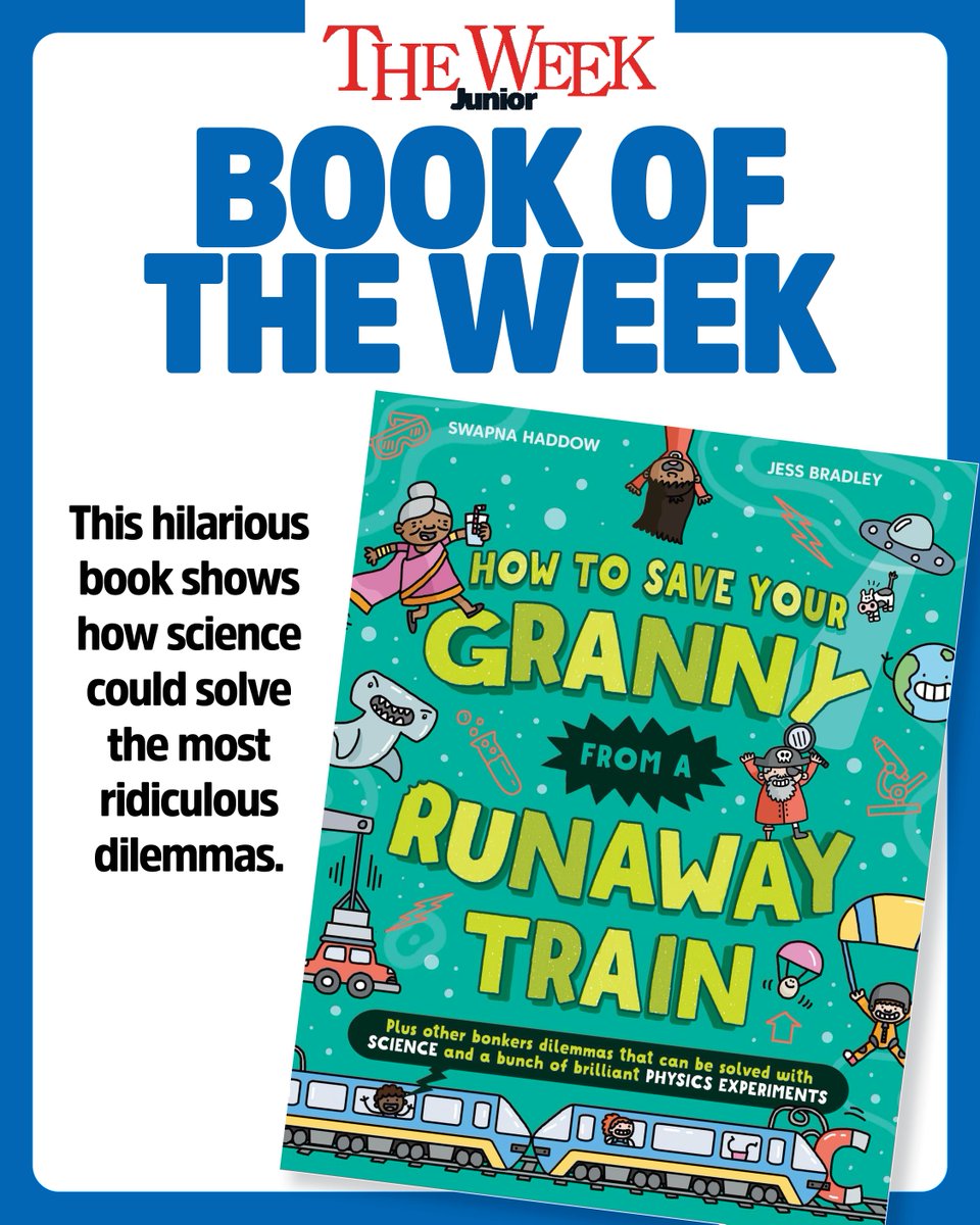 👵 Our latest Book of the Week is How to Save Your Granny from a Runaway Train by <a href="/SwapnaHaddow/">Swapna Haddow (book updates)</a>, illustrated by Jess Bradley and published by <a href="/FarshoreBooks/">Farshore</a>.

🔍 This book imagines a series of ridiculous dilemmas and then shows how science could solve them. 

📸 © Jess Bradley