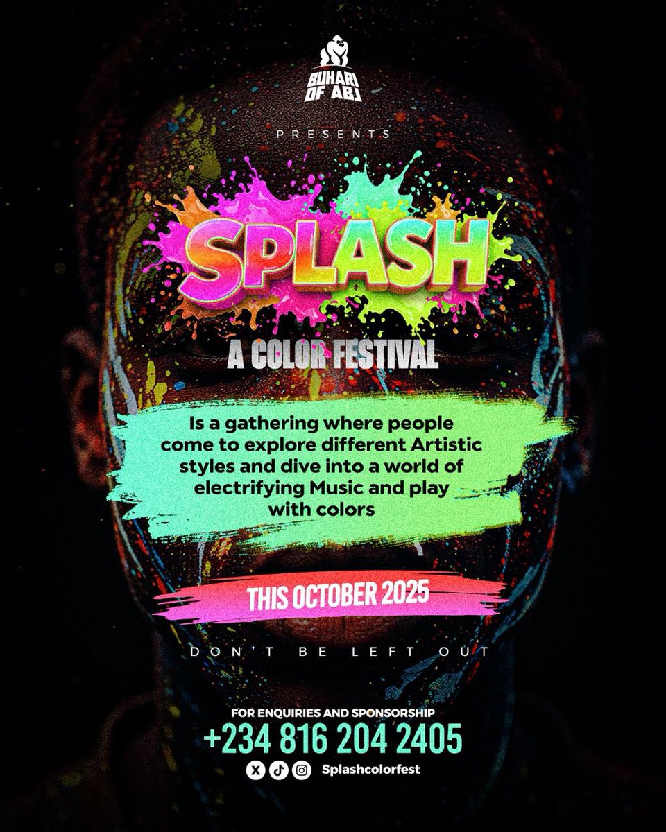 kushgramm's tweet photo. The anticipation is building! 🌆 Splash Color Fest is coming this October! 🤩 Get ready for an explosion of colors! 🎨🎉 https://t.co/i092kdePgj