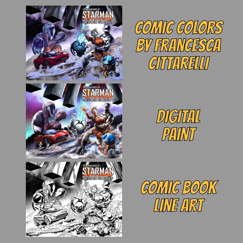 Starman, Rocket-Lucy and SodaCAT are back! All Variant covers for the upcoming Episode/Issue 8 of The Adventures of Starman <a href="/AdvOfStarman/">The Adventures of Starman</a> as The Lonely Sun Saga continues with Pt.2! Details coming soon. #indiecomicbooks
