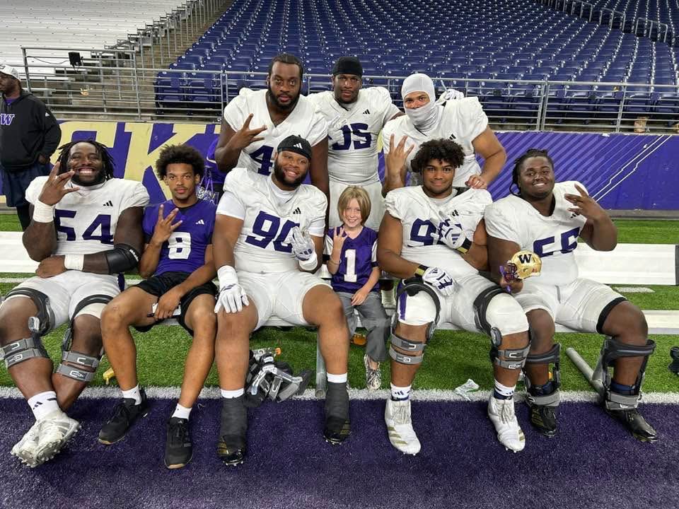 <a href="/HoodHusky/">B1G Hood Husky</a> I mean, either our qb’s just throw a ton of picks or the DB’s are all super elite. The team chemistry is awesome. Jedd is doing great. The OL/DL are awesome Dudes. The DL Made my kids night. VERY VERY cool moment.