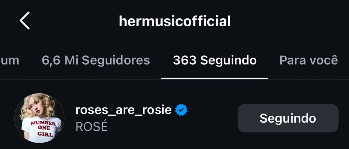 STFUUUUU H.E.R STARTED FOLLOWING ROSÉ!?!??!! OH MY GOD