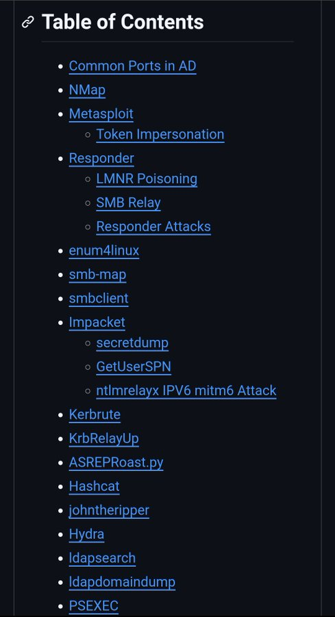 📌Active Directory (AD) Penetration Testing Guide
github.com/ZishanAdThanda…