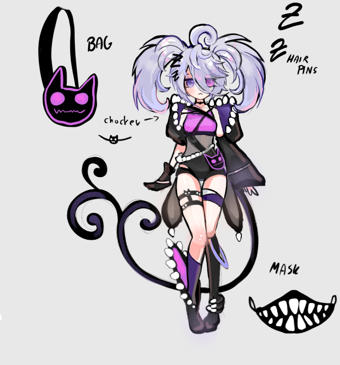 Nowa refka mojej postaci Kabocia. Projekt by KaffiTaru