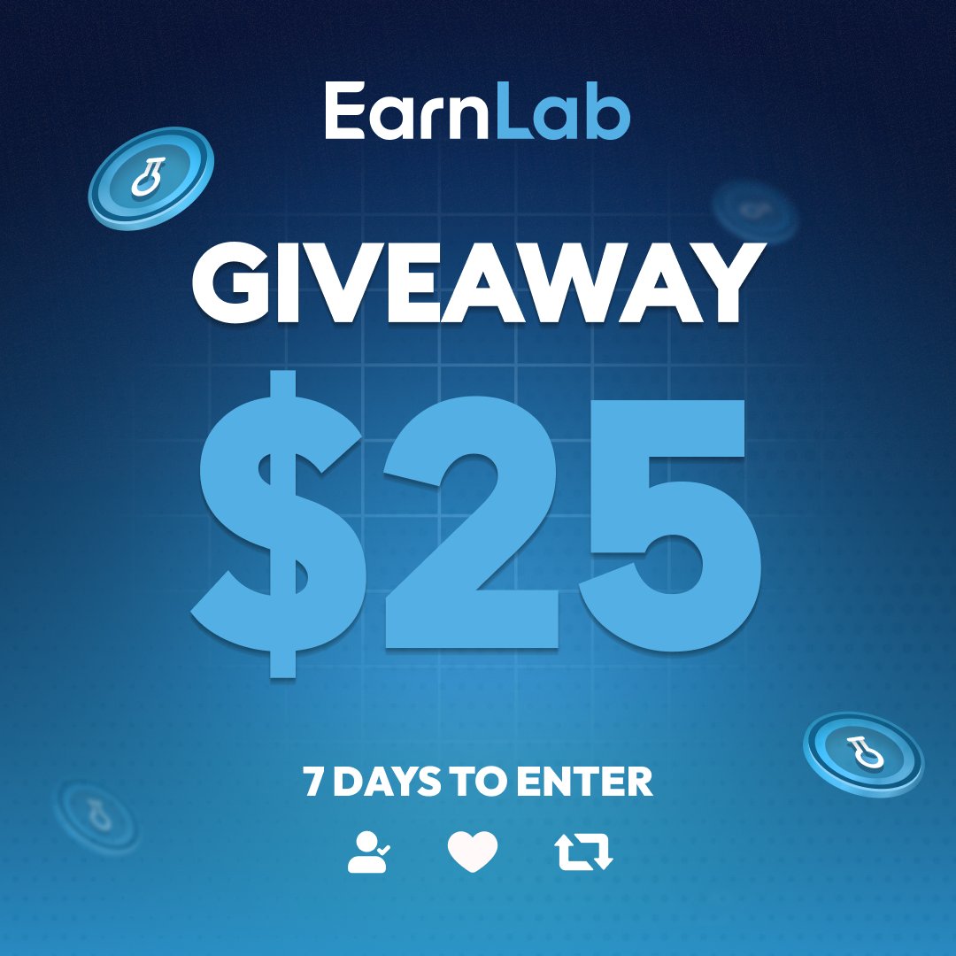 Vancho666_Gamba's tweet photo. $25 GIVEAWAY! 💰

To enter, you must follow these requirements:

✅ Follow me &amp; @earnlabcom 
✅ Retweet
✅ Tag a friend

Rolling in 7 days. Good luck! 🍀 https://t.co/WHBwMcc4xt