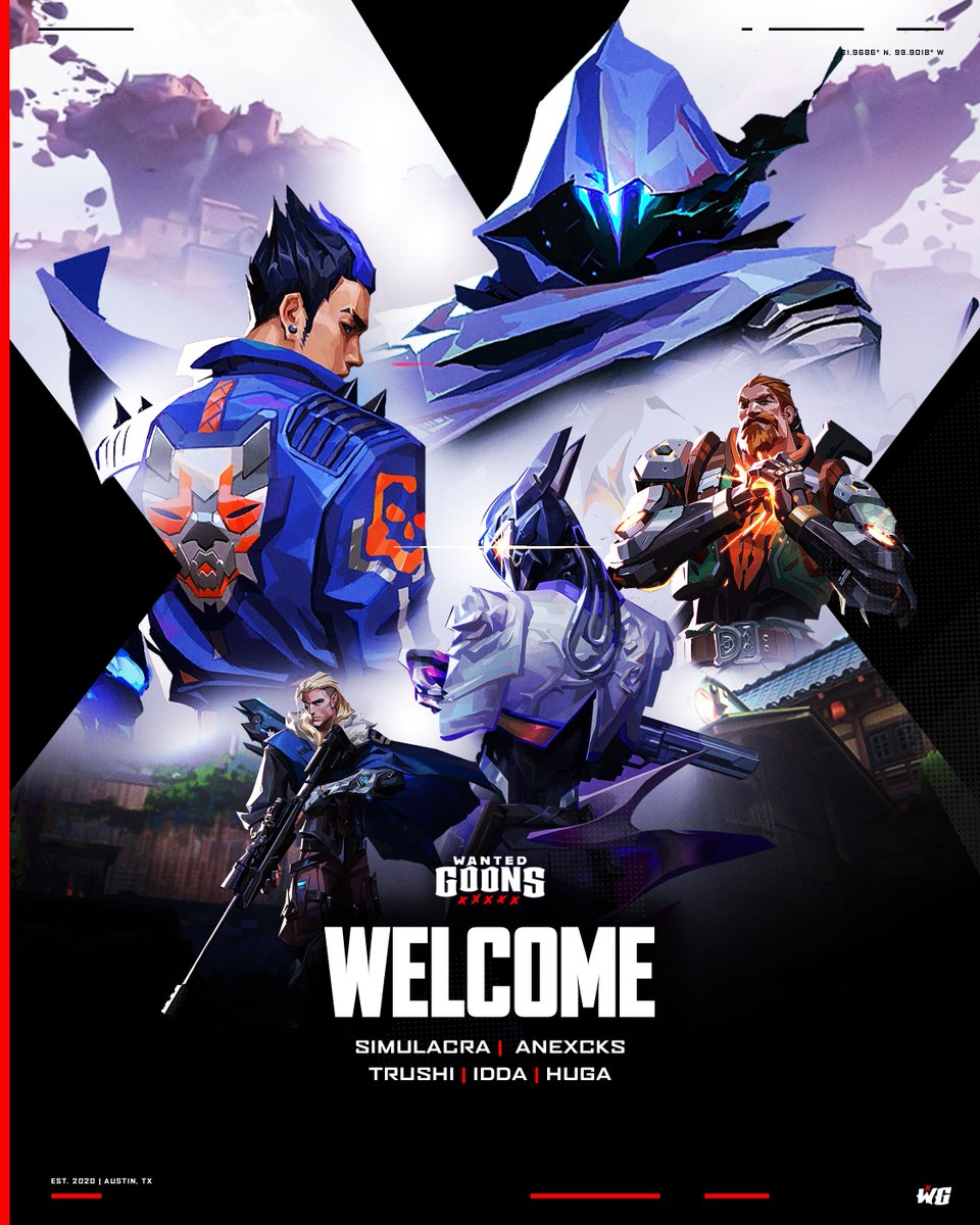 New players, new competition, same mission.

Welcome Wanted Goons X
⚔️<a href="/Shoshi_FPS/">Shoshi</a> 
⚔️<a href="/snoopymoops/">idda ʚɞ</a> 
⚔️<a href="/TrushiMC/">layla</a> 
⚔️<a href="/aneXcks/">aneXcks</a> 
⚔️<a href="/hugafps/">huga</a> 

#VCTGameChangers #MostWanted