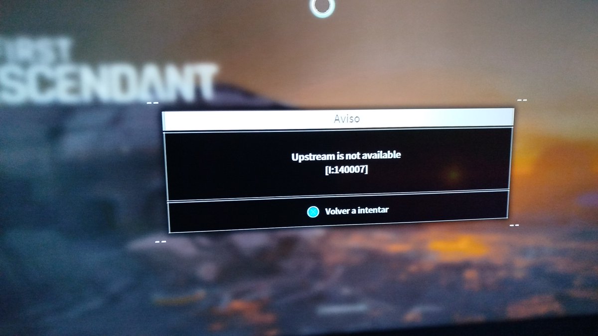 Milkogallesi's tweet photo. @FirstDescendant What happened? It won't let me into the game. https://t.co/z8stE6Ahpt