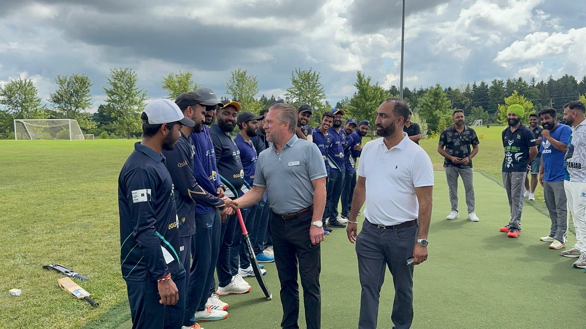 jbrass8's tweet photo. It was a real honour to serve as Acting Mayor and represent Halton Hills at the Halton Hills Cricket Club Championship games 🏏👏

Congratulations to the winners and a big shoutout to all the players, organizers, and supporters who made it such a fantastic event! 💛💚

A special thank you to Hardeep Ghuman for organizing such a successful championship 👏🙏

#HaltonHills #Community #Cricket #HaltonHillsCricketClub