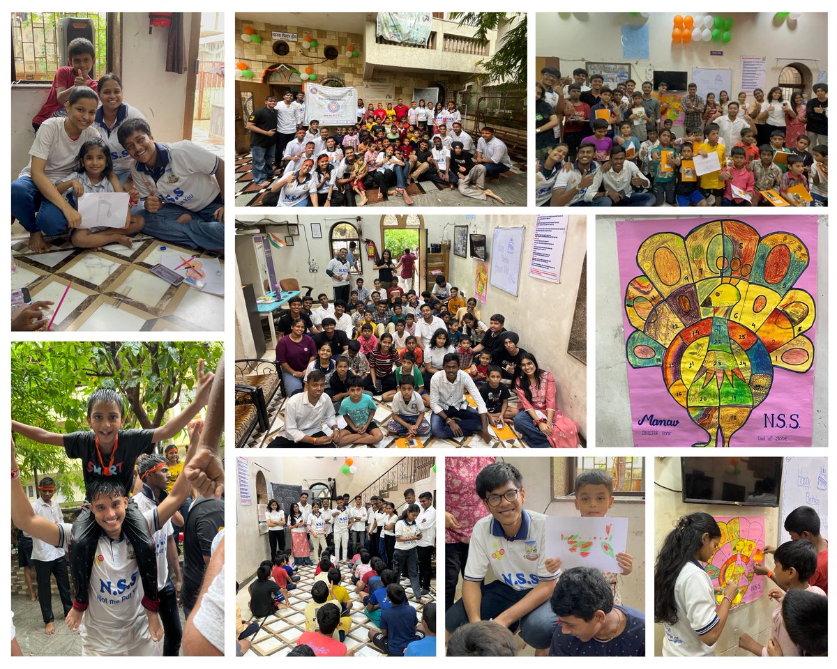 NSS__SCOE's tweet photo. On 16 Aug 2025, NSS Unit of SCOE volunteers visited SAAD Foundation Orphanage, Panvel 🤝💙 sharing smiles, care &amp; hope with children. 🌸✨

@PMOIndia @_NSSIndia @MaharashtraNSS @moayush @YASMinistry @mansukhmandviya @Mybharatgov @drsunitapal @SCOE_Kharghar https://t.co/jIQ0fA7b3G