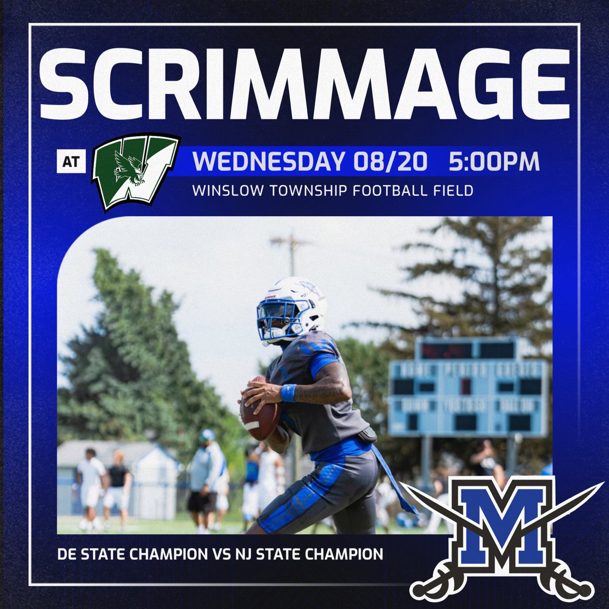 ᴍɪᴅᴅʟᴇᴛᴏᴡɴ ᴄᴀᴠᴀʟɪᴇʀs (@middletownfb) on Twitter photo Scrimmage #2 vs another top program in NJ <a href="/winslowtwpfb/">Winslow Twp HS Football</a>! <a href="/chillbelton/">Bill Belton</a>
<a href="/Mtown_Athletics/">MHS Athletics</a> <a href="/BrianDohn247/">BrianDohn247</a>
#BlueHeartDNA💙🧬 | #FAW2W Scrimmage #2 vs another top program in NJ <a href="/winslowtwpfb/">Winslow Twp HS Football</a>! <a href="/chillbelton/">Bill Belton</a>
<a href="/Mtown_Athletics/">MHS Athletics</a> <a href="/BrianDohn247/">BrianDohn247</a>
#BlueHeartDNA💙🧬 | #FAW2W