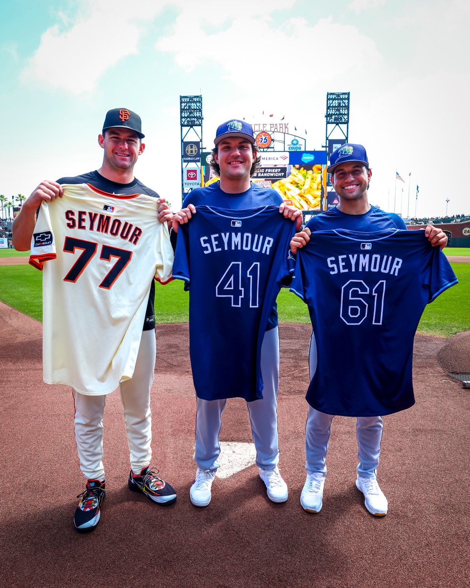 RaysBaseball's tweet photo. Historic, iconic, never-been-seen-before THREEMOUR ENCOUNTER https://t.co/PlrfXlPLqF