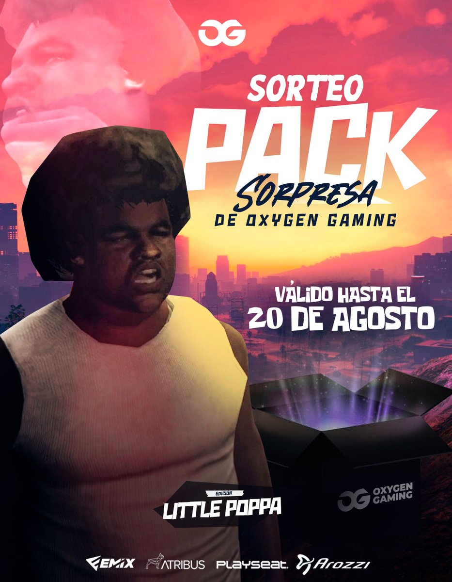 🎁 ¡SORTEO DE UN PACK SORPRESA DE OXYGEN! 🎁

📍Requisitos:

🔄 Dar Retweet a la publicación 
📢 Mencionar a un amigo

Little Poppa lo pidió y aquí lo tiene <a href="/twitchwachinani/">wachinanii</a>, válido hasta el 20 de Agosto 🍀

#HungryForSuccess