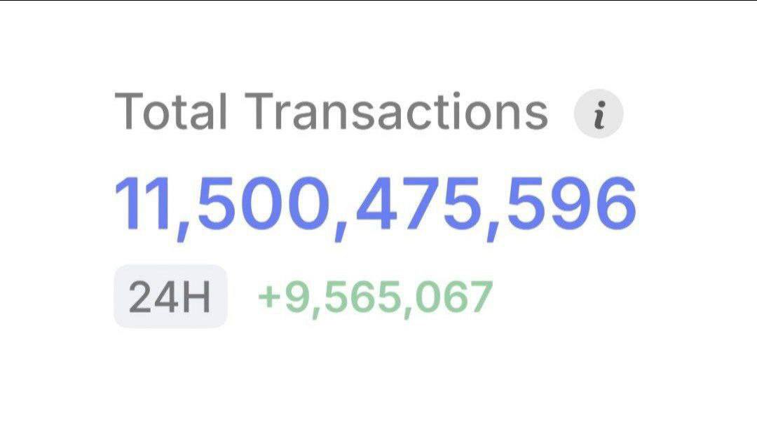$SUI network hits 11.5b transactions
